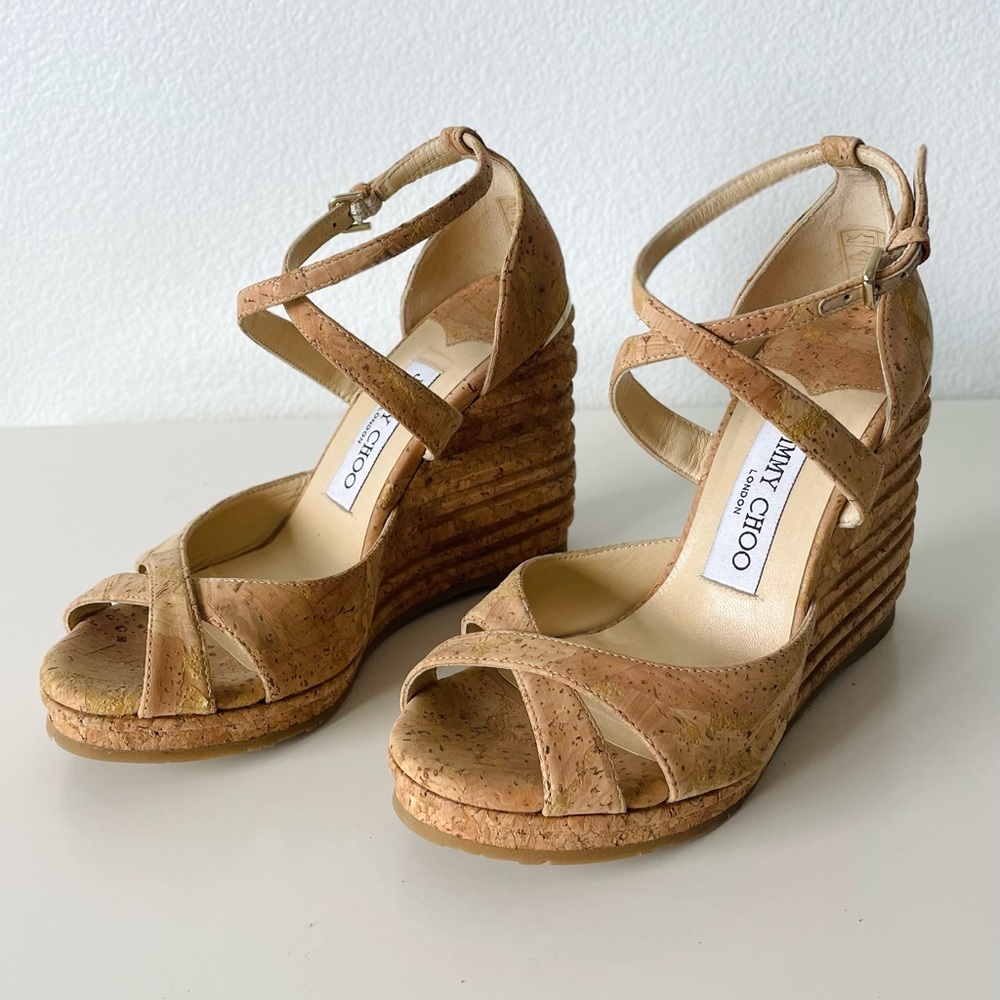 Jimmy Choo Cork Wedge Shoes